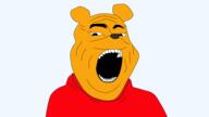 animal bear clothes ear open_mouth soyjak variant:gapejak winnie_the_pooh yellow_skin // 3840x2160 // 353.8KB