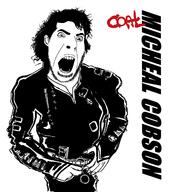 album_cover arm bad_(album) black black_and_white clothes coal hair hand jacket michael_jackson music open_mouth red soyjak stubble variant:cobson // 2016x2240 // 314.2KB