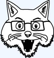 animal cat cat_ear ear fangs glasses open_mouth stubble teeth variant:unknown whisker // 532x567 // 15.4KB