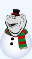 amerimutt ear open_mouth scarf snowman soyjak stubble subvariant:impish_amerimutt teeth top_hat transparent_background variant:impish_soyak_ears white_skin // 260x480 // 57.0KB