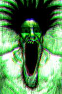 animated central_intelligence_agency glasses glitch glowie glowing grey_skin hair open_mouth schizo soyjak stretched_mouth sunglasses variant:markiplier_soyjak // 423x640 // 14.6MB