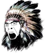 angry glasses native_american open_mouth soyjak variant:cobson // 690x750 // 546.9KB