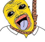 clothes deformed hanging homer_simpson lips mustache oh_my_god_she_is_so_attractive rope soyjak subvariant:jerome the_simpsons tongue variant:alicia variant:its_out_get_in_here yellow_skin // 768x719 // 52.1KB