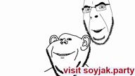 2soyjaks animated child_sexual_abuse_material csam racism smile sound soyjak_party text variant:cobson variant:impish_soyak_ears video // 1280x720, 12.3s // 554.9KB