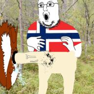 3soyjaks animal_abuse animated arm bestiality blood charlie_chaplin clothes country cum flag full_body glasses hand leg norway nsfw open_mouth penis soyjak squirrel stubble tshirt variant:feraljak variant:gapejak variant:norwegian // 500x500 // 519.3KB
