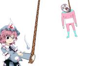 ack anime bloodshot_eyes holding_object holding_rope murder saigyouji_yuyuko total_tranny_death touhou tranny video_game // 2100x1500 // 582.4KB
