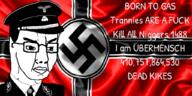 1488 angry clothes dead flag gas glasses hair hat judaism military nazism schutzstaffel skull soyjak swastika text tranny uniform variant:chudjak // 1024x512 // 613.9KB