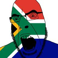 angry country flag glasses open_mouth south_africa soyjak stubble variant:cobson // 721x720 // 30.7KB