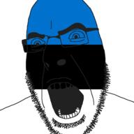 angry country estonia flag glasses open_mouth soyjak stubble variant:cobson // 721x720 // 10.0KB