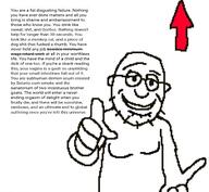 arrow bald encyclopedia_dramatica factjak fat glasses happy looking_at_you pointing pointing_at_viewer stubble template text variant:truthjak wordswordswords you // 520x480 // 104.3KB
