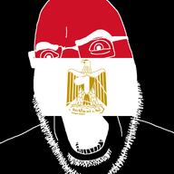 angry country egypt flag glasses open_mouth soyjak stubble variant:cobson // 721x720 // 44.7KB