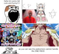 2soyjaks anime arm brown_hair bwc child_sexual_abuse_material closed_mouth clothes cunny ear epic_soy_lord_(cuck_master) glasses hair horn judaism kanna_kamu kobayashi-san loli maidragon mustache no_nose one_piece open_mouth penis purple_hair soyjak stan_kelly star star_of_david stubble text variant:classic_soyjak variant:markiplier_soyjak vein whitebeard wrinkles // 1368x1259 // 2.0MB