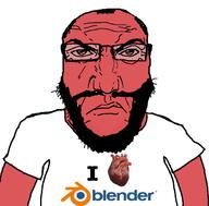 angry beard blender_(software) closed_mouth glasses hair heart i_love punisher_face red red_skin text variant:science_lover // 680x671 // 180.0KB