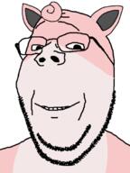 animal_ears anime closed_mouth ear fur glasses kanto looking_at_you nintendo pink_skin pokemon smile soyjak stubble subvariant:wholesome_soyjak teeth variant:gapejak video_game white_background wigglytuff // 507x676 // 69.4KB