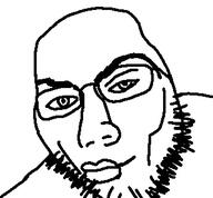artist:george_floyd bald glasses hollow_cheeks looksmax looksmaxx mog mogger mogging positive_canthal_tilt stubble // 320x297 // 24.5KB