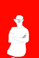 big_nose gassy glasses long_neck red_background red_pants variant:vicjak weird_head // 579x860 // 41.8KB
