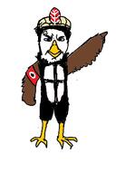 anger_mark angry animal armband bird clothes eagle feather full_body hat nazism pokemon redraw soyjak swastika variant:chudjak // 415x623 // 23.6KB