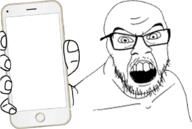 angry glasses open_mouth phone showing_something stubble template variant:feraljak // 611x411 // 165.5KB
