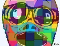 animated baby colorful deformed glasses open_mouth pixiz soyjak subvariant:jacobson variant:a24_slowburn_soyjak // 400x309 // 205.6KB