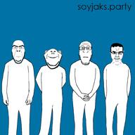 4soyjaks album_cover arm closed_mouth facing_front front_facing hand leg looking_at_you music neutral parody smile soyjak_party subvariant:chudjak_front subvariant:cobson_front2 subvariant:impish_front variant:chudjak variant:cobson variant:impish_soyak_ears variant:markiplier_soyjak weezer weezer_blue_album // 1000x1000 // 92.9KB