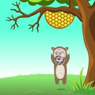 animated baby bear bee beehive doll_(user) father fathers_day glasses honey jumping lifting love music pacifier pedobear short sound stubble text tree variant:gapejak video // 1080x1080, 13.1s // 10.3MB