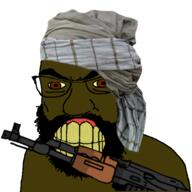 ak-47 angry arab brown_skin clenched_teeth deformed holding_gun islam muslims subvariant:tetojak turban variant:feraljak yellow_teeth // 550x550 // 189.2KB