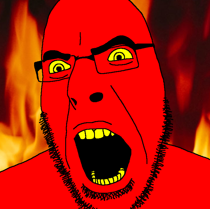 SoyBooru - Post 15770: angry demon fire glasses hell red_skin soyjak ...
