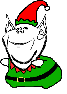 animated christmas dance dancing_swede ear elf pointy_ears smile soyjak stubble variant:impish_soyak_ears // 230x323 // 39.0KB