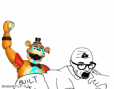 animated clothes ear five_nights_at_freddy's glasses hand open_mouth poyopoyo sex soyjak spade stubble tonton tshirt variant:togglebott video_game // 400x314 // 389.6KB