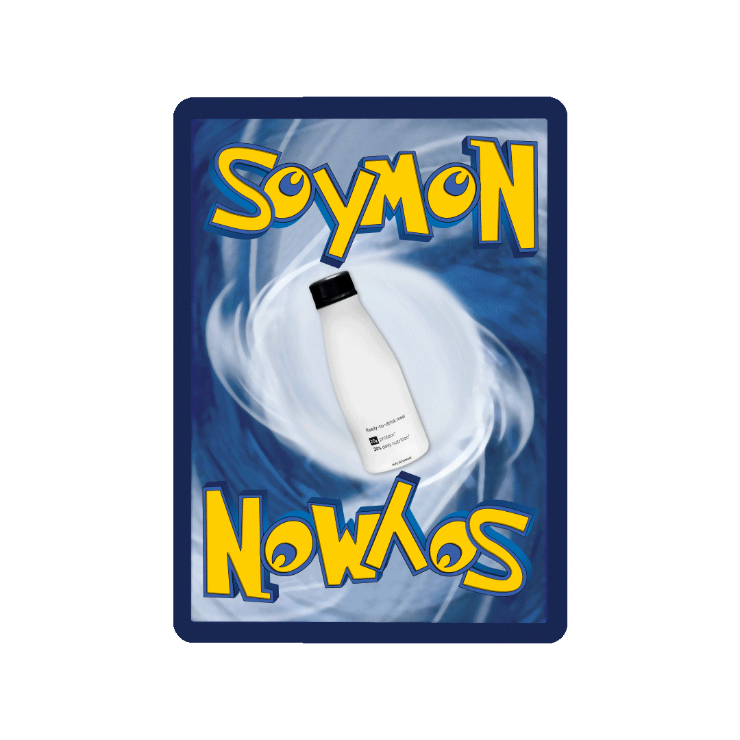 animated card duck full_body glasses leg open_mouth pokemon pokemon_tcg soy soyjak soylent spinning stubble text variant:soyak walking // 1080x1080 // 36.6MB