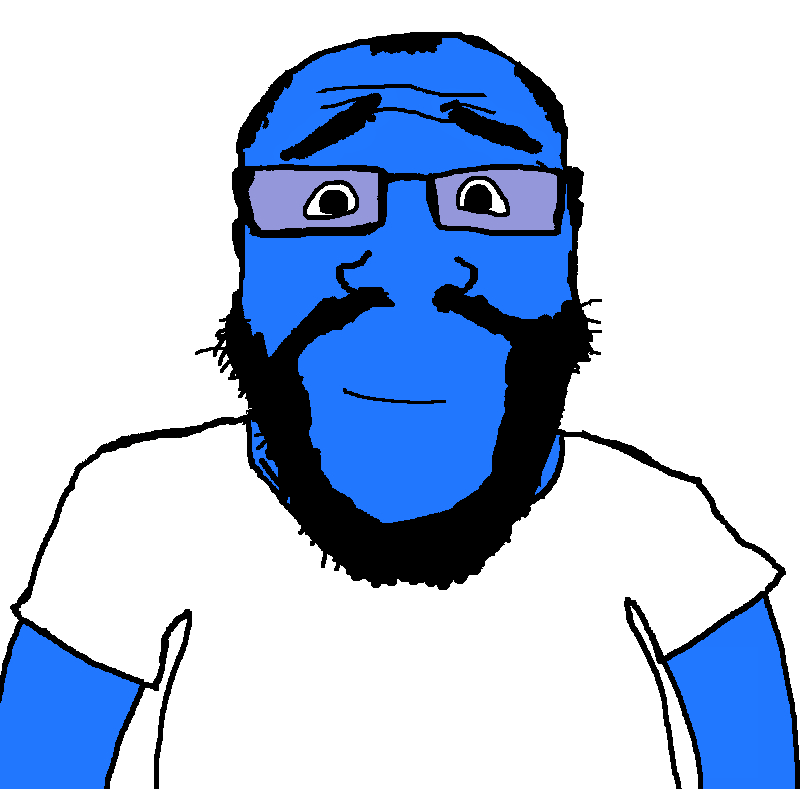 SoyBooru - Post 54086: arm beard blue_skin calm closed_mouth clothes ...