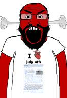 1054 1643 1644 1938 1943 1945 1946 1988 1995 2018 angry arm auto_generated beard clothes country glasses july july_4 open_mouth red soyjak steam subvariant:science_lover text variant:markiplier_soyjak wikipedia // 1440x2096 // 623.7KB