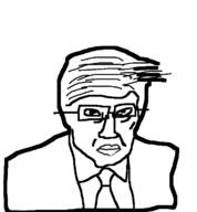 chud clothes donald_trump glasses mugshot president suit variant:norwegian2 // 631x680 // 19.2KB