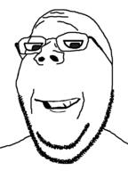 7quid closed_mouth friday_night_funkin glasses grin soyjak stubble subvariant:wholesome_soyjak variant:gapejak vg_(4chan) video_game // 600x800 // 8.9KB
