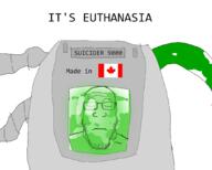 canada closed_eyes closed_mouth country euthanasia flag frown gas gas_chamber glasses its_over sad soyjak stubble suicide suicide_pod text variant:markiplier_soyjak // 1076x864 // 188.4KB
