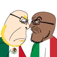 Rival angry beard blond country countrywar european evil flag italian_flag italy latinx mexico nigger nose_touching variant:cobson variant:feraljak // 1500x1500 // 174.9KB