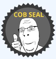 badge glasses hand nucob seal_of_approval sharty_seal smile soyjak stubble text thumbs_up transparent variant:cobson // 820x860 // 38.2KB