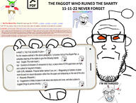 4chan angry anime antenna arm bant_(soyjak_party) brain brainlet clenched_teeth closed_eyes closed_mouth clothes crying dance ear faggot full_body get_out_of_qa glasses green_hair hair hand hands_up holding_object holding_phone iphone iq its_over kuz large_eyebrows leg mustache open_mouth orange_eyes pdf phone post q_(soyjak_party) qa_(soyjak_party) r_(soyjak_party) reddit reddit_moment retard saliva scared screenshot selfish_little_fuck shorts snoo soy_(soyjak_party) soyjak soyjak_party stubble subvariant:phoneplier subvariant:phoneplier_horizontal text the_five_board_plan thread tongue tshirt ugly variant:cryboy_soyjak variant:feraljak variant:markiplier_soyjak variant:soyak website wrinkles yotsoyba // 2602x1980 // 1.0MB