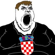 clothes country croat flag hair open_mouth punisher_face soyjak stubble variant:gapejak // 300x300 // 43.3KB