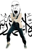 afghanistan angry animated arabic_text country dance flag gangnam_style glasses open_mouth soyjak stubble taliban text variant:cobson // 300x460 // 516.3KB