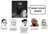 5soyjaks alcohol angry arabic_text arm beard beer bloodshot_eyes brown_skin cap closed_eyes closed_mouth clothes communism crying doctor dr_soyowad frown gigachad glasses grey_skin hair hairy hammer_and_sickle hand hat irl islam meme mustache name_tag one_eyebrow open_mouth scared smile soyjak speech_bubble star stubble text variant:chudjak variant:gapejak variant:soyak // 1068x764 // 85.9KB