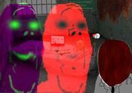 3soyjaks bbc bed blood booru clothes computer crazed decapitation dildo doctor ghost glasses glowing_eyes green_eyes hospital irl_background necktie open_mouth purple_skin red_skin screenshot soyjak stethoscope stubble subvariant:wholesome_soyjak teddy_bear variant:classic_soyjak variant:gapejak // 1841x1303 // 1.9MB