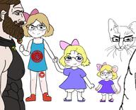 3soyjaks angry animal arm bleached blush bowtie bwc cat chad child closed_mouth clothes dress ear female femjak full_body furry girl glasses hair hair_ribbon hand holding_object leg loli lollipop mouse queen_of_hearts rat red_eyes redraw sleeveless_shirt smile soyjak subvariant:alice subvariant:meow_chud subvariant:mouselita subvariant:soylita tail variant:chudjak variant:gapejak whisker yellow_hair // 1920x1554 // 771.7KB