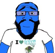 arm balding beard blue_skin calm closed_mouth glasses heart i_love the_mollusk variant:science_lover ween // 816x785 // 155.5KB