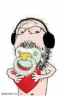 animated baby glasses hand headphones heart holding_object nipple no_nose pacifier poyopoyo soyjak stubble variant:gapejak // 264x400 // 772.9KB