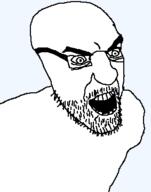 bald glasses open_mouth soyjak stubble template variant:unknown // 283x360 // 4.6KB