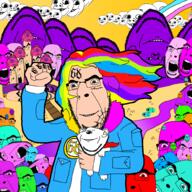 6ix9ine angry arm baby brown_eyes closed_eyes clothes colorful colorful_hair deformed drawn_background ear glasses hair hand hands_up multiple_soyjaks music open_mouth smile soyjak stubble subvariant:nathaniel tattoo tranny variant:bernd variant:cobson variant:gapejak variant:impish_soyak_ears variant:nojak white_skin // 2000x2000 // 416.3KB
