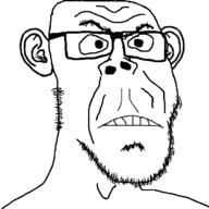 animal ear glasses monkey soyjak stubble variant:unknown // 1147x1147 // 77.4KB