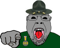 333 alien clothes drill_sergeant green_skin hat medal o9a open_mouth satanism sci-fi stubble uniform variant:bernd // 603x480 // 130.3KB