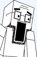 arm clothes glasses minecraft open_mouth soyjak steve stretched_mouth stubble transparent variant:unknown vidya // 453x703 // 13.5KB